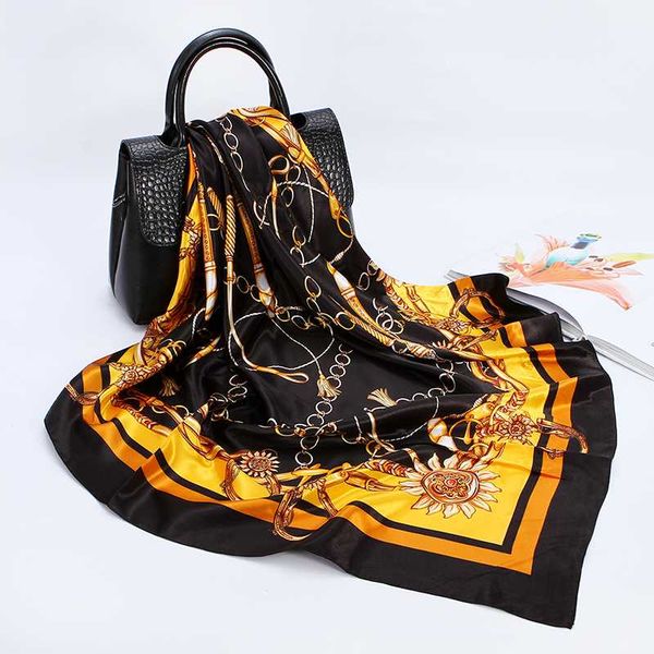 scarves fashion for women shawl print silk satin hijab scarf female bandana 90*90cm square shawls scarfs ladies, Blue;gray
scarves fashion for women shawl print silk satin hijab scarf female bandana 90*90cm square shawls scarfs ladies, Blue;gray