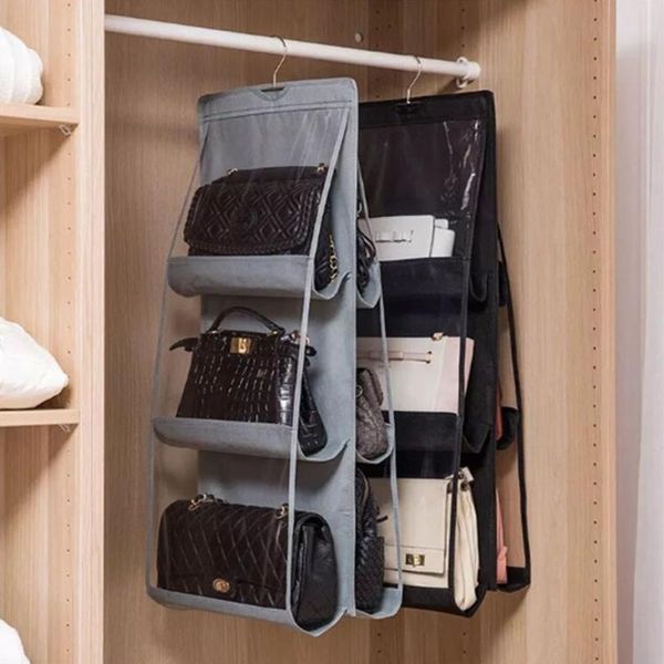 storage boxes & bins icozzier 6 pocket hanging handbag organizer for bag collect wardrobe closet dustproof door wall with hook up
storage boxes & bins icozzier 6 pocket hanging handbag organizer for bag collect wardrobe closet dustproof door wall with hook up