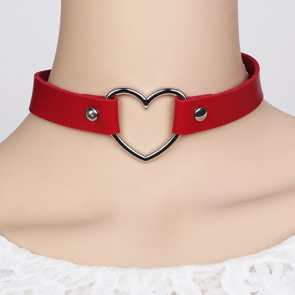 chokers women lady punk goth harajuku grunge pu leather rivet heart collar choker funky torques necklace jewelry sec88, Golden;silver
chokers women lady punk goth harajuku grunge pu leather rivet heart collar choker funky torques necklace jewelry sec88, Golden;silver