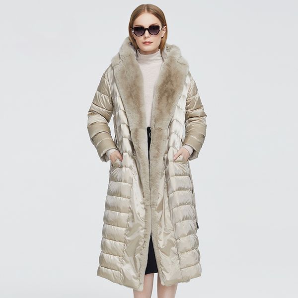new winter women's coat women long warm parka jacket with rabbit fur hood large sizes female clothing design, Tan;black
new winter women's coat women long warm parka jacket with rabbit fur hood large sizes female clothing design, Tan;black