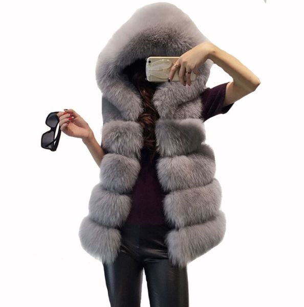 winter hooded faux fur coat women fashion sleeveless vest ladies korean cardigan jacket casual thick warm fur outwear, Black
winter hooded faux fur coat women fashion sleeveless vest ladies korean cardigan jacket casual thick warm fur outwear, Black