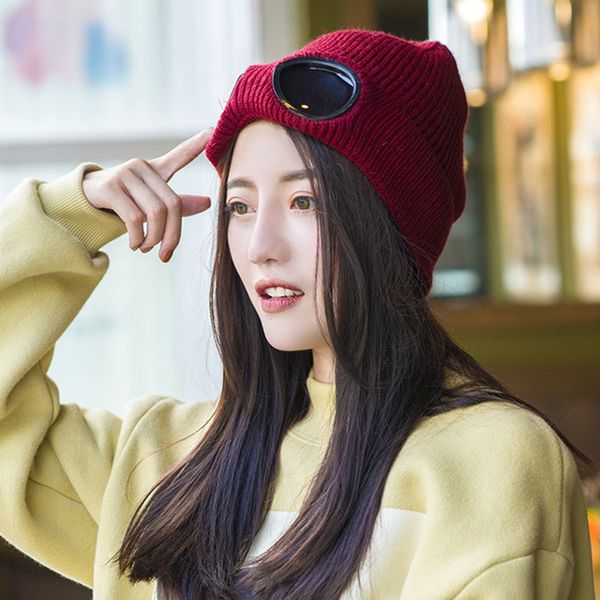 winter warm knit hats 2020 new fashion windproof ski caps with removable glasses thicken sports multi-function caps, Blue;gray
winter warm knit hats 2020 new fashion windproof ski caps with removable glasses thicken sports multi-function caps, Blue;gray