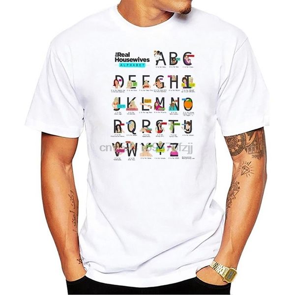 мужская the real housewives алфавит печати t-shirt мода коротким рукавом белая футболка мужская повседневная top
мужская the real housewives алфавит печати t-shirt мода коротким рукавом белая футболка мужская повседневная top