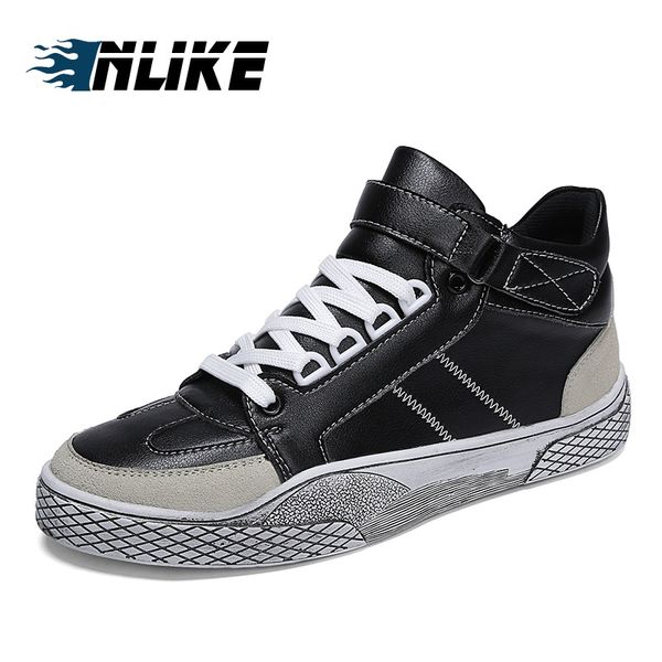 inlike new fashion high men skate board shoe hook & loop camouflage men's ankle boots footwear for man, Black
inlike new fashion high men skate board shoe hook & loop camouflage men's ankle boots footwear for man, Black