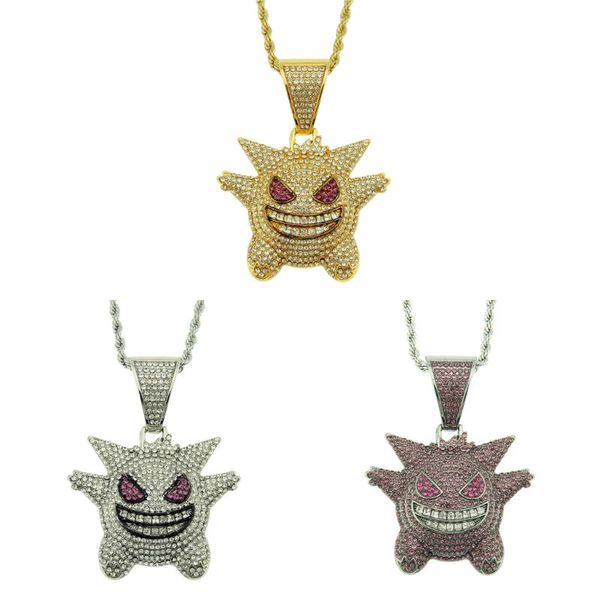 ювелирное мужчины rock punk iced out блестящая cz маска gengar vampire ожерелье bull, Silver
ювелирное мужчины rock punk iced out блестящая cz маска gengar vampire ожерелье bull, Silver