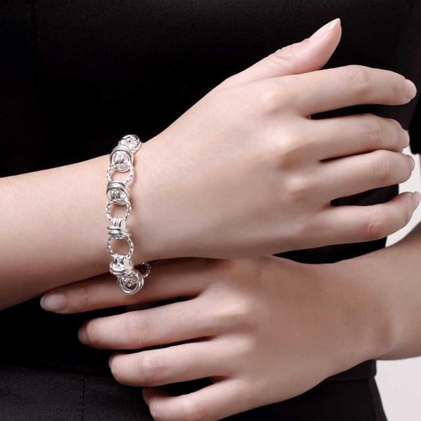 link, chain wholesale silver color exquisite for women or men lady cute noble nice bracelet fashion charm jewelry wedding, Black
link, chain wholesale silver color exquisite for women or men lady cute noble nice bracelet fashion charm jewelry wedding, Black