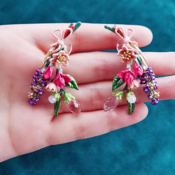 2020 fashion original designer colorful flower bowknot womens neclace stud earring jewelry for party wedding, Silver
2020 fashion original designer colorful flower bowknot womens neclace stud earring jewelry for party wedding, Silver