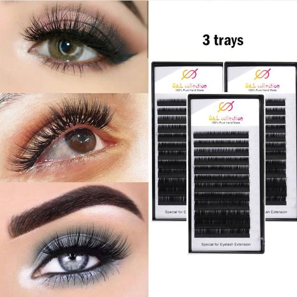 false eyelashes 3 trays eyelash extensions individual silk c d 0.15 0.20 softer extension mix length custom label card drop
false eyelashes 3 trays eyelash extensions individual silk c d 0.15 0.20 softer extension mix length custom label card drop