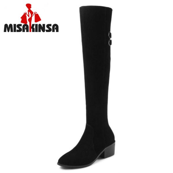 fitwee women genuine leather high heel boots zipper metal buckle over knee boots warm winter botas women footwears size 34-40, Black
fitwee women genuine leather high heel boots zipper metal buckle over knee boots warm winter botas women footwears size 34-40, Black