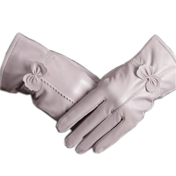 five fingers gloves leather sheepskin quality genuine bow women' thickening thin, Blue;gray
five fingers gloves leather sheepskin quality genuine bow women' thickening thin, Blue;gray