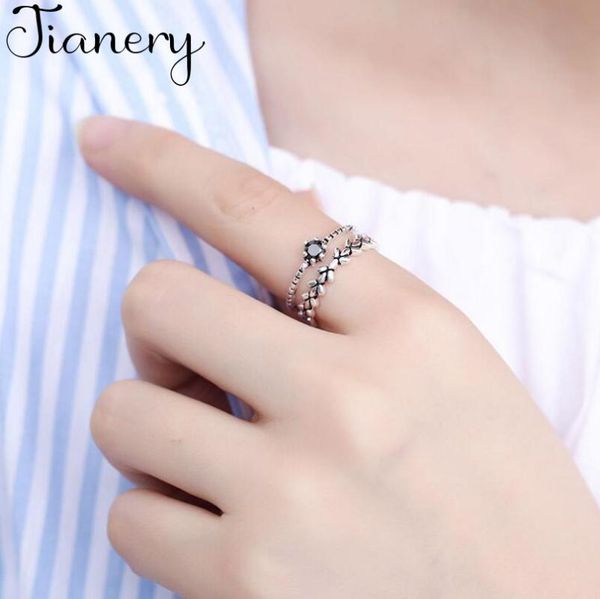 wedding rings fashion for women obsidian leaf double layer thai silver color opening index finger ring, Slivery;golden
wedding rings fashion for women obsidian leaf double layer thai silver color opening index finger ring, Slivery;golden
