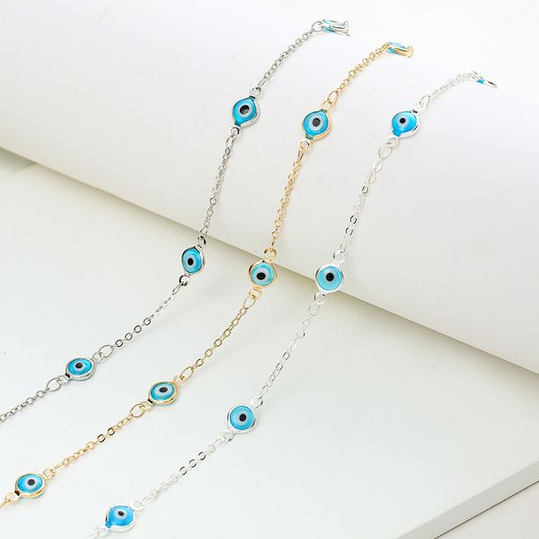 chokers lucky eye turkish evil necklace gold color copper chain 2021 fashion jewelry gifts for women personality female, Golden;silver
chokers lucky eye turkish evil necklace gold color copper chain 2021 fashion jewelry gifts for women personality female, Golden;silver