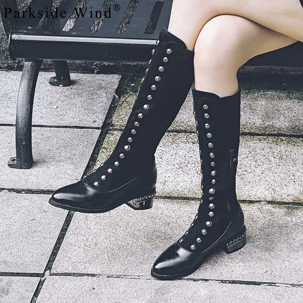 parkside wind pu knee-high motorcycle boots winter pointed toe short plush women boots solid rivet zipper girls flats xwa2529-45, Black
parkside wind pu knee-high motorcycle boots winter pointed toe short plush women boots solid rivet zipper girls flats xwa2529-45, Black