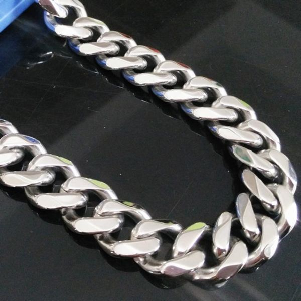 fashion gift 8"-40" size choose heavy mens chain double curb cuban stainless steel necklace or bracelet jewelry, Silver
fashion gift 8"-40" size choose heavy mens chain double curb cuban stainless steel necklace or bracelet jewelry, Silver