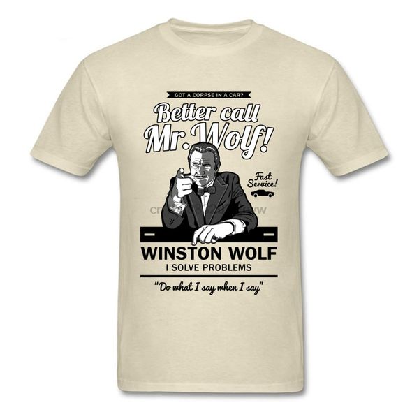 funny saying t-shirt men tshirt better call mr. wolf t shirts short sleeve hip hop letter beige 100% cotton tees summer
funny saying t-shirt men tshirt better call mr. wolf t shirts short sleeve hip hop letter beige 100% cotton tees summer