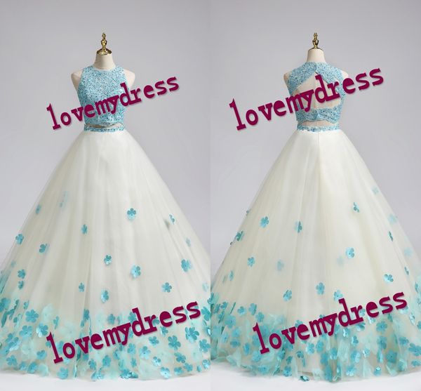 aqua blue 2 piece sweet 16 dresses ball gown prom 2023 3d floral flowers lace beads jewel neckline keyhole backless vestidos de quinceanera, Blue;red
aqua blue 2 piece sweet 16 dresses ball gown prom 2023 3d floral flowers lace beads jewel neckline keyhole backless vestidos de quinceanera, Blue;red