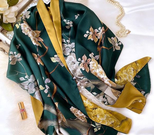 china real silk scarf women floral print shawls and wraps foulard headband scarves female double layer soft hijab stole t200818, Blue;gray
china real silk scarf women floral print shawls and wraps foulard headband scarves female double layer soft hijab stole t200818, Blue;gray