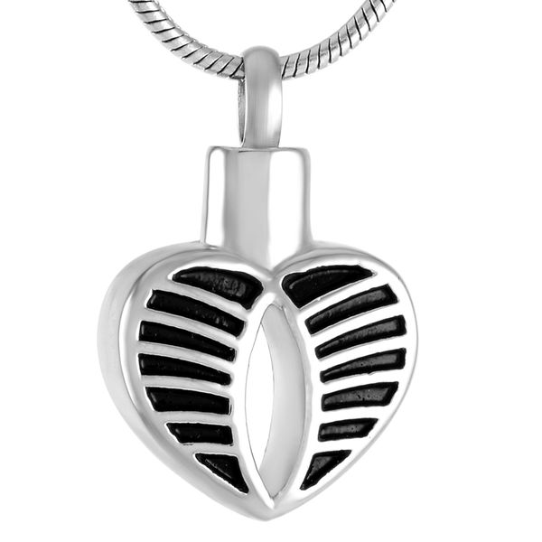 chains ijd9694 stainless steel cremation heart shape angel wing memorial for ashes urn pendant keepsake necklace jewelry, Silver
chains ijd9694 stainless steel cremation heart shape angel wing memorial for ashes urn pendant keepsake necklace jewelry, Silver