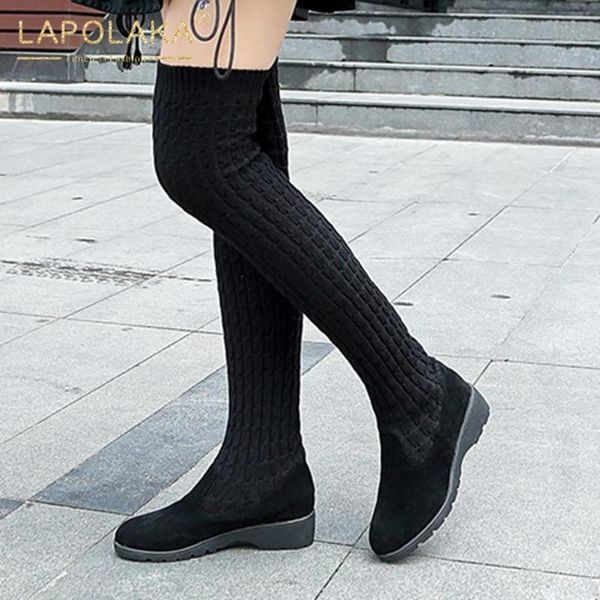 lapolaka 2020 new design platform comfortable shoes women boots ladies slip on concise ins dropship stretch boots female, Black
lapolaka 2020 new design platform comfortable shoes women boots ladies slip on concise ins dropship stretch boots female, Black