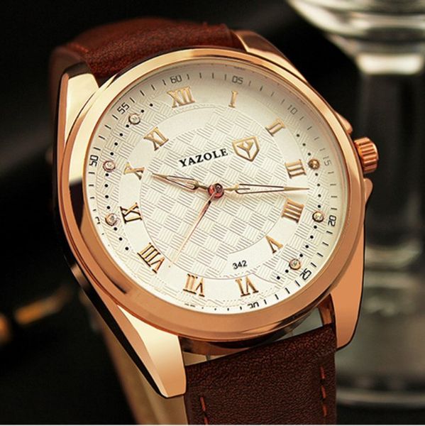 yazole men's watch relogio masculino watch men fashion sport leather band watch quartz business wristwatch reloj hombre, Slivery;brown
yazole men's watch relogio masculino watch men fashion sport leather band watch quartz business wristwatch reloj hombre, Slivery;brown