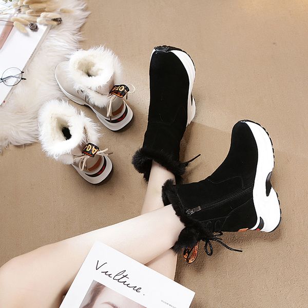 2020 winter casual shoes women platform snow boots with fur fashion brand ladies chunky footware plush female warm ankle boots, Black
2020 winter casual shoes women platform snow boots with fur fashion brand ladies chunky footware plush female warm ankle boots, Black