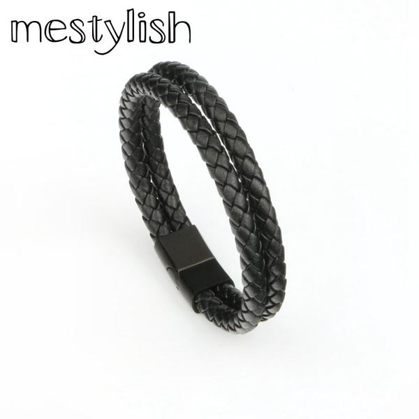 mestylish new fashion double layer nappa genuine leather stainless steel man bracelets magnet buckle bracelet friend gift, Golden;silver
mestylish new fashion double layer nappa genuine leather stainless steel man bracelets magnet buckle bracelet friend gift, Golden;silver