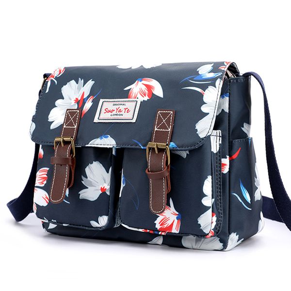 durable nylon shoulder bag fashion floral print handbag belt design female multi pockets messenger bag
durable nylon shoulder bag fashion floral print handbag belt design female multi pockets messenger bag