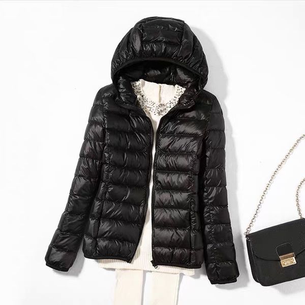women's down & parkas winter women ultralight thin jacket hooded jackets long sleeve warm coat parka female portable outwear duck white, Black
women's down & parkas winter women ultralight thin jacket hooded jackets long sleeve warm coat parka female portable outwear duck white, Black
