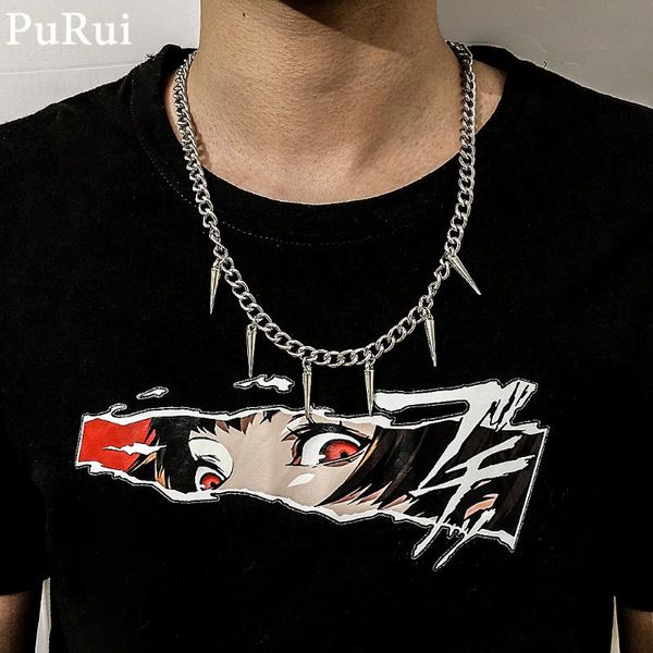 punk rivet pedant necklace hiphop gothic silver color cuban chain neckalce miami men choker necklace couple rock jewelry
punk rivet pedant necklace hiphop gothic silver color cuban chain neckalce miami men choker necklace couple rock jewelry