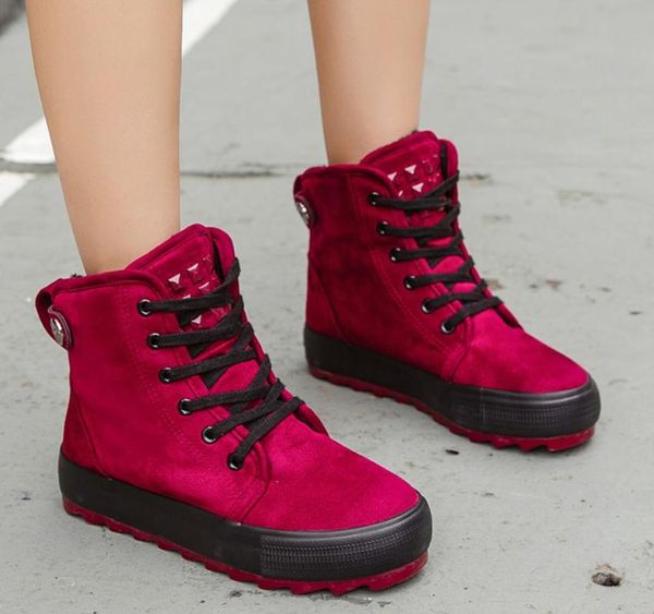 maggie's walker women warm winter boots casual platform shoes lacing snow boots women's ankle with rivets size 35~40, Black
maggie's walker women warm winter boots casual platform shoes lacing snow boots women's ankle with rivets size 35~40, Black