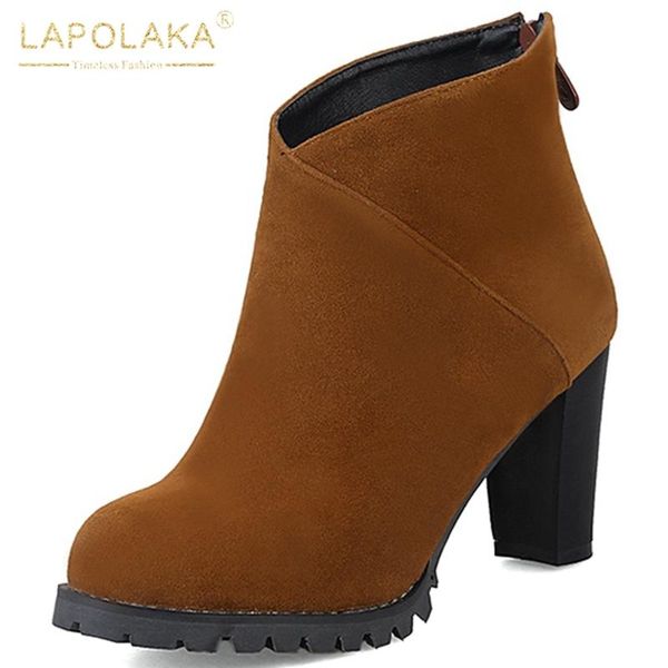 boots lapolaka 2021 fashion platform office shoes ladies woman thick high heels zipper big size 43 autumn female, Black
boots lapolaka 2021 fashion platform office shoes ladies woman thick high heels zipper big size 43 autumn female, Black