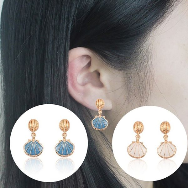 dangle & chandelier 2021 latest simple female earrings beach shell shape metal pendant blue white optional bohemian fashion jewelry direct s, Silver
dangle & chandelier 2021 latest simple female earrings beach shell shape metal pendant blue white optional bohemian fashion jewelry direct s, Silver