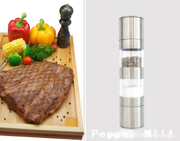2 in 1 stainless steel thumb push pepper mill manual spice sauce mill multifunction hand pepper muller kitchen tool
2 in 1 stainless steel thumb push pepper mill manual spice sauce mill multifunction hand pepper muller kitchen tool