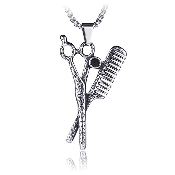 scissors pendant stainless steel necklace hip hop scissors comb necklaces men punk rocking necklaces jewelry party gifts snx28, Silver
scissors pendant stainless steel necklace hip hop scissors comb necklaces men punk rocking necklaces jewelry party gifts snx28, Silver