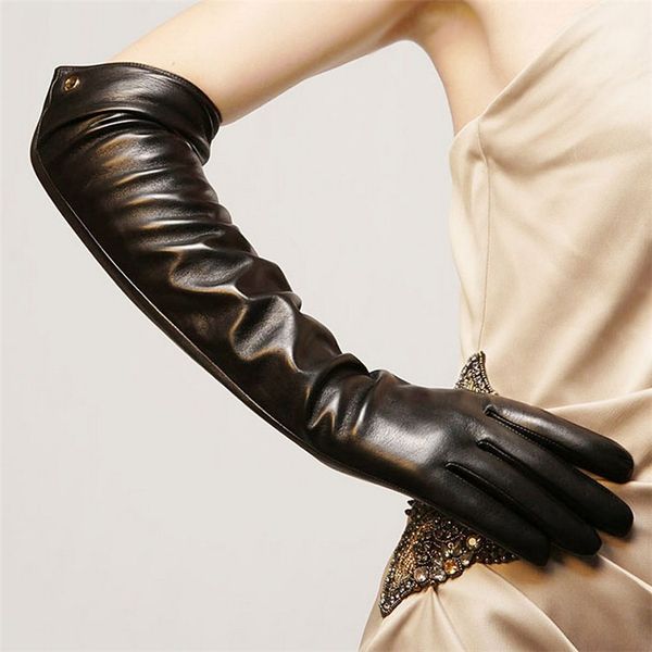long women fashi51cm leather gloves five finger solid real sheepskin banquet genuine opera driving glove el017nc-5, Blue;gray
long women fashi51cm leather gloves five finger solid real sheepskin banquet genuine opera driving glove el017nc-5, Blue;gray
