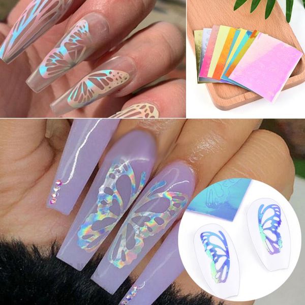 stickers & decals 8/16pcs butterfly fire flame stencils holographic 3d nail art sticker tape adhesive laser foils diy decoration, Black
stickers & decals 8/16pcs butterfly fire flame stencils holographic 3d nail art sticker tape adhesive laser foils diy decoration, Black