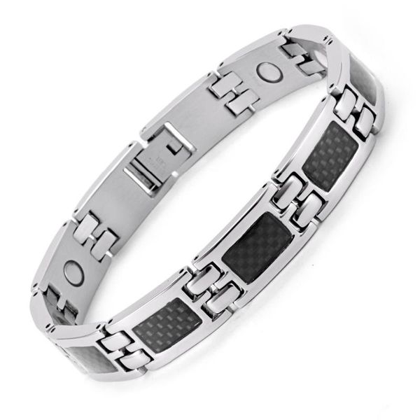 link, chain women titanium steel black carbon fiber 4 health power magnetic balance bracelet for arthritis
link, chain women titanium steel black carbon fiber 4 health power magnetic balance bracelet for arthritis