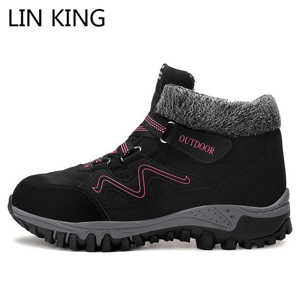 lin king women's boots lace up wedges snow boots lace up warm plush short thick sole non slip female ankle botas plus size, Black
lin king women's boots lace up wedges snow boots lace up warm plush short thick sole non slip female ankle botas plus size, Black