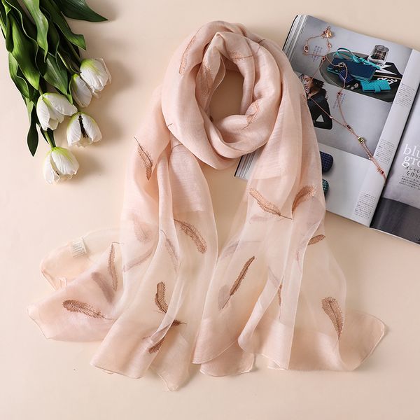 brand 2020 solid beading women silk scarves fashion embroidery soft wool scarf lady shawls bandana foulard, Blue;gray
brand 2020 solid beading women silk scarves fashion embroidery soft wool scarf lady shawls bandana foulard, Blue;gray