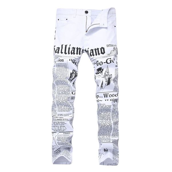 men's jeans men straight slim fit skinny white color pants letter printed fashion male denim trousers drop, Blue
men's jeans men straight slim fit skinny white color pants letter printed fashion male denim trousers drop, Blue