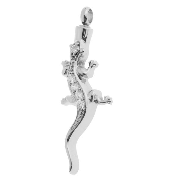 1 piece urn pendant crystal pet ash urn pendant opening gecko shape pendant, Silver
1 piece urn pendant crystal pet ash urn pendant opening gecko shape pendant, Silver