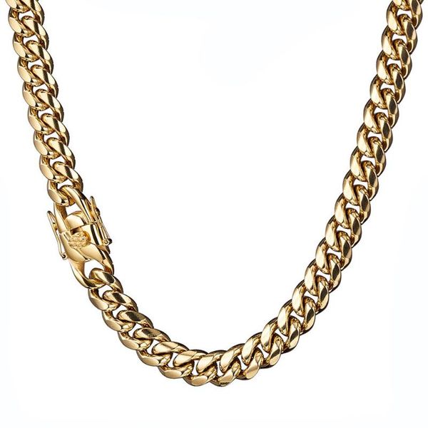 10mm wide gold color necklace or bracelet for biker men jewelry 7-40 inches length stainless steel miami curb link chain, Silver
10mm wide gold color necklace or bracelet for biker men jewelry 7-40 inches length stainless steel miami curb link chain, Silver