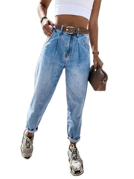 women's jeans cross-border foreign trade independent station fashion 2021 summer urban casual trousers high waist washed women, Blue
women's jeans cross-border foreign trade independent station fashion 2021 summer urban casual trousers high waist washed women, Blue
