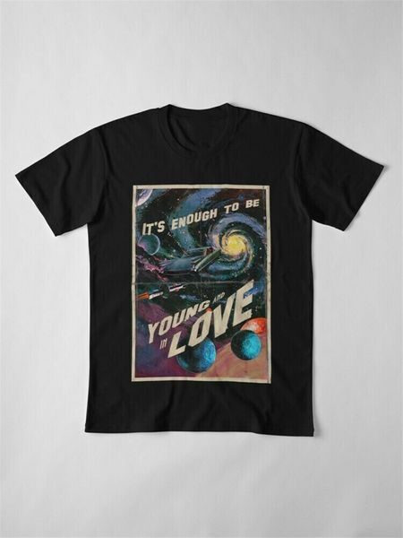 lana del rey lust for live it's enough to young and in love black t-shirt slim fit tee shirt