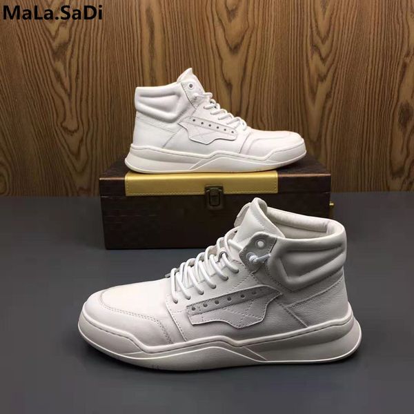 fall 2020 european station chao men's high uppers leather permeable new korean thick bottom leisure white slippers, Black
fall 2020 european station chao men's high uppers leather permeable new korean thick bottom leisure white slippers, Black