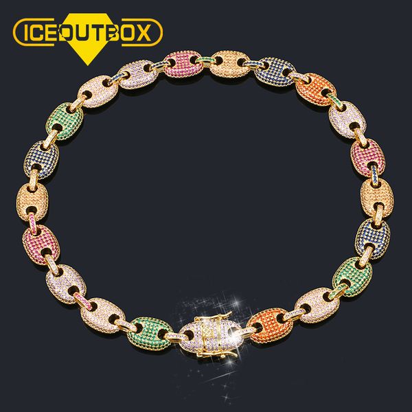 hip hop colorful full crystal necklace for men's hip hop iced out cubic zircon necklace birthday party gift with box jewelry, Silver
hip hop colorful full crystal necklace for men's hip hop iced out cubic zircon necklace birthday party gift with box jewelry, Silver