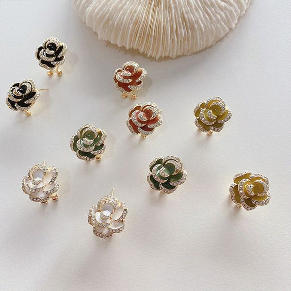 fashion elegant cute opal rose flower stud earrings for women students delicate micro paved zircon jewelry hypoallergenic, Golden;silver
fashion elegant cute opal rose flower stud earrings for women students delicate micro paved zircon jewelry hypoallergenic, Golden;silver