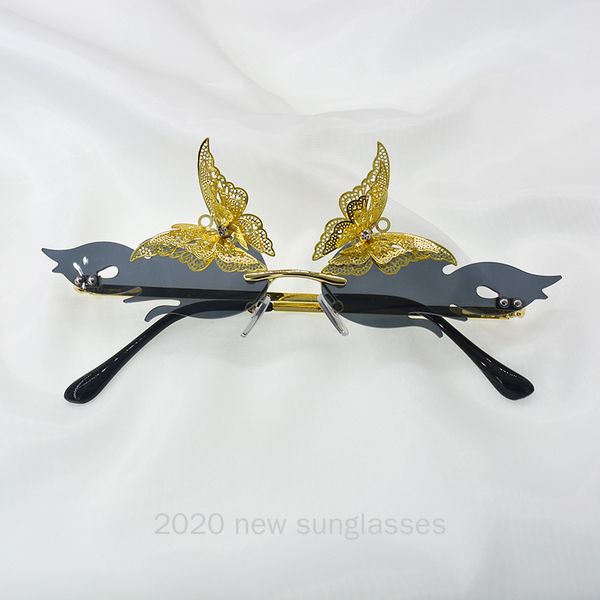 sunglasses luxury fashion flame women rimless butterfly sun glasses metal shades for vintage gray nx, White;black
sunglasses luxury fashion flame women rimless butterfly sun glasses metal shades for vintage gray nx, White;black