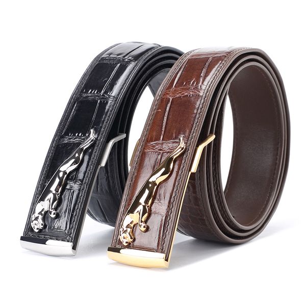 luxurious2020 crocodile belly thailand casual leopard head buckle leather belt men's, Black;brown
luxurious2020 crocodile belly thailand casual leopard head buckle leather belt men's, Black;brown