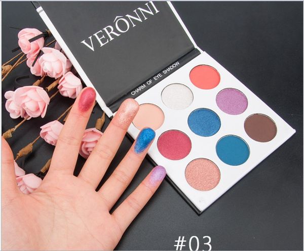 wholesale make-up veronni 9 color eye shadow plate earth color pearl matt eye shadow diamond glitter powder
wholesale make-up veronni 9 color eye shadow plate earth color pearl matt eye shadow diamond glitter powder